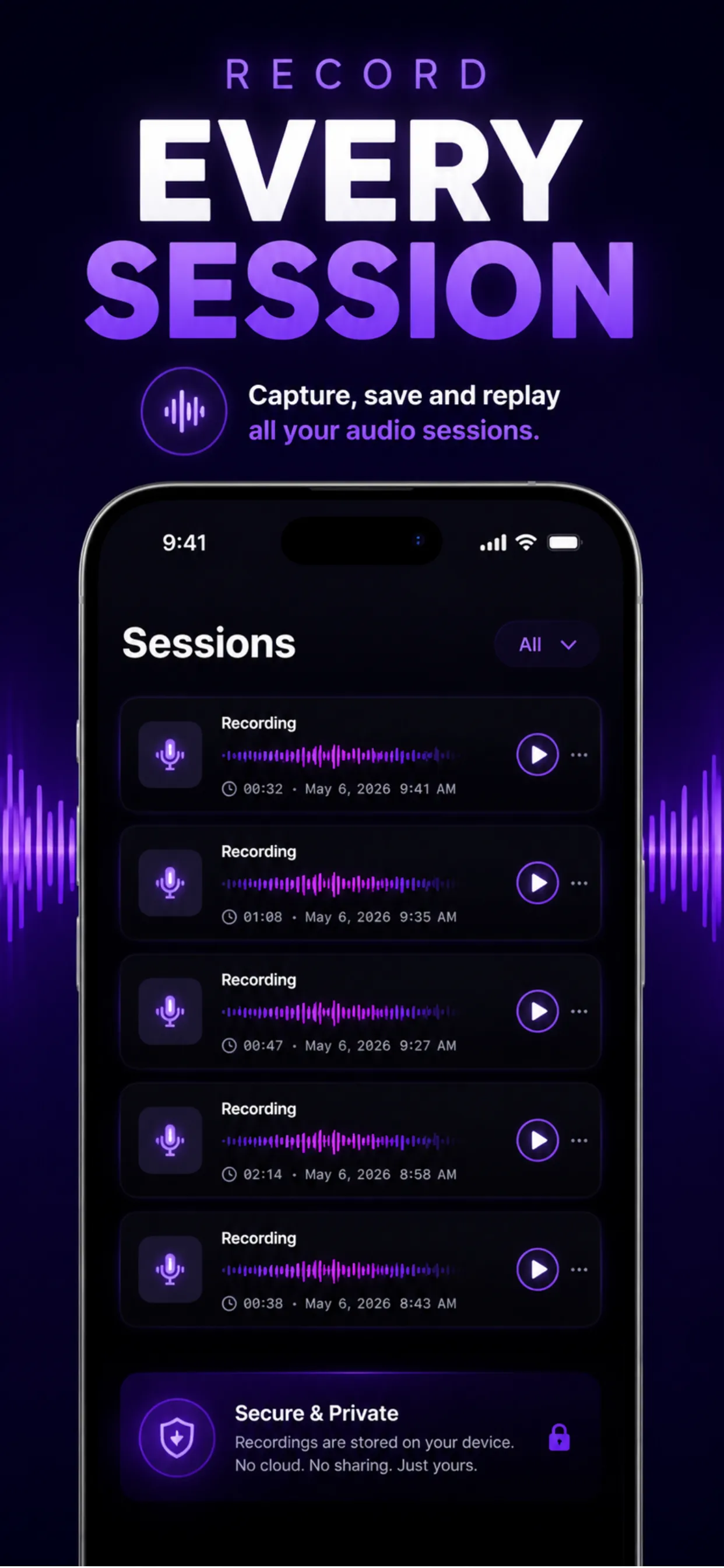 Spy Hearing recorded sessions list